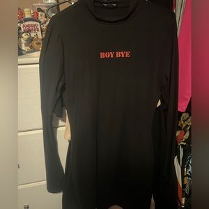 Boy bye fashion nova long sleeve dress 🥰